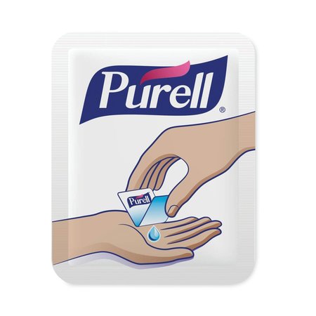 PURELL Single Use Advanced Gel Hand Sanitizer, 1.2 mL, Packet, Clear, PK2000 9630-2M-NS